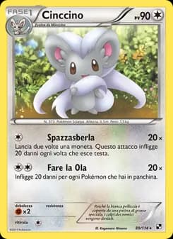 Cinccino card in Italian