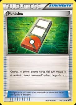 Pokédex card in Italian