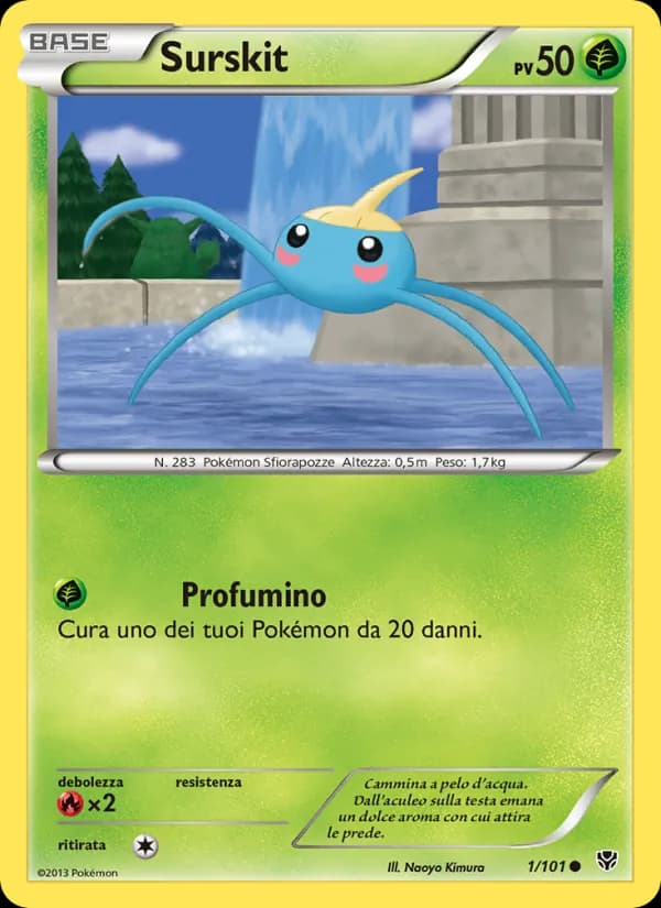 Surskit card in Italian