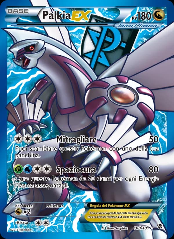Palkia-EX card in Italian