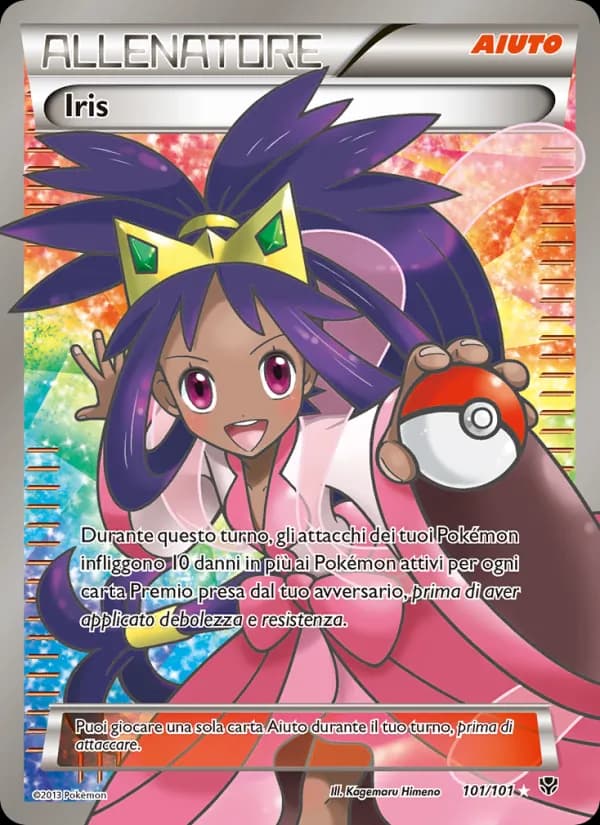 Iris card in Italian