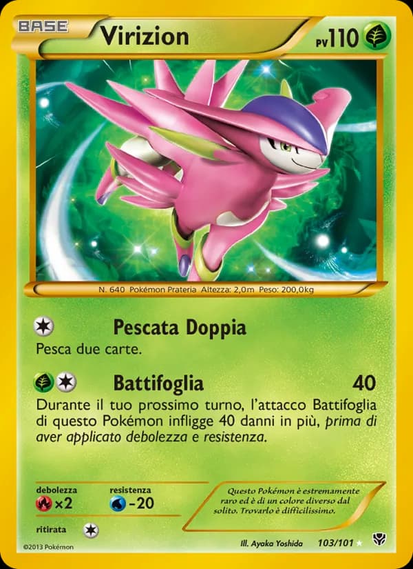 Virizion card in Italian
