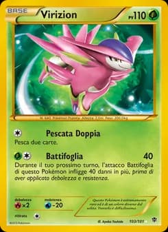 Virizion card in Italian