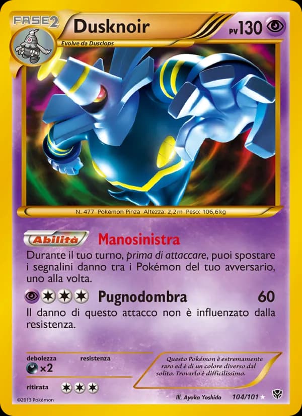Dusknoir card in Italian
