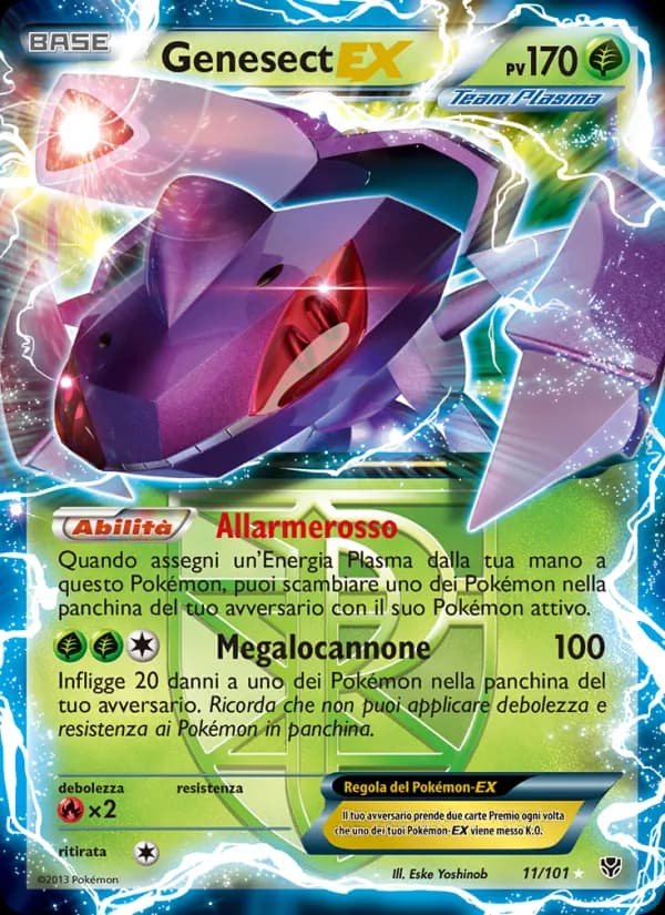 Genesect-EX card in Italian