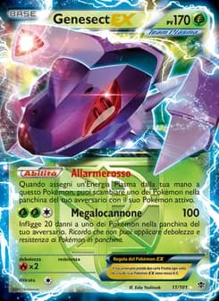 Genesect-EX card in Italian