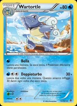 Wartortle card in Italian
