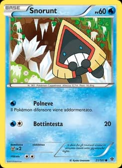 Snorunt card in Italian