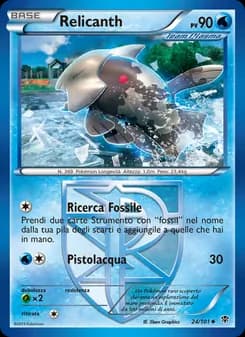 Relicanth card in Italian