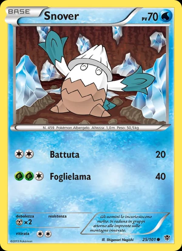 Snover card in Italian