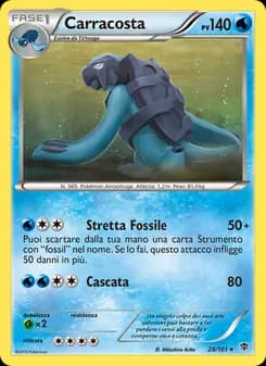 Carracosta card in Italian