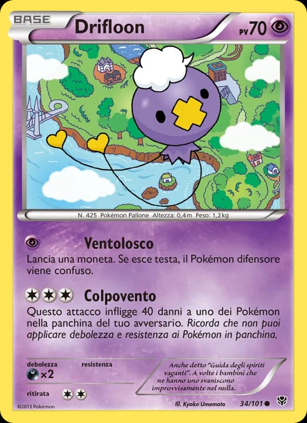 Drifloon card in Italian