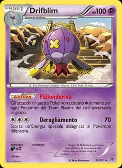 Drifblim card in Italian