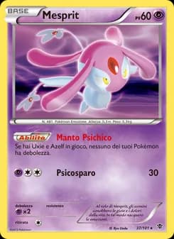 Mesprit card in Italian