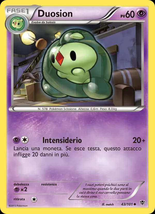 Duosion card in Italian