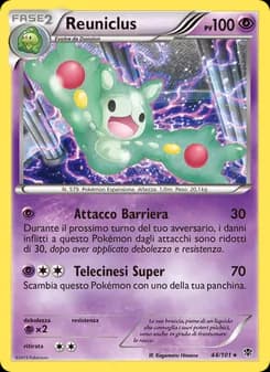 Reuniclus card in Italian