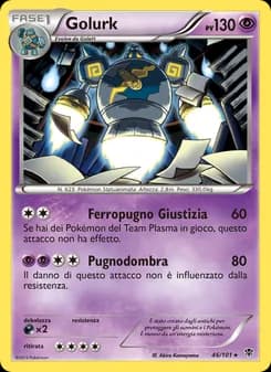 Golurk card in Italian