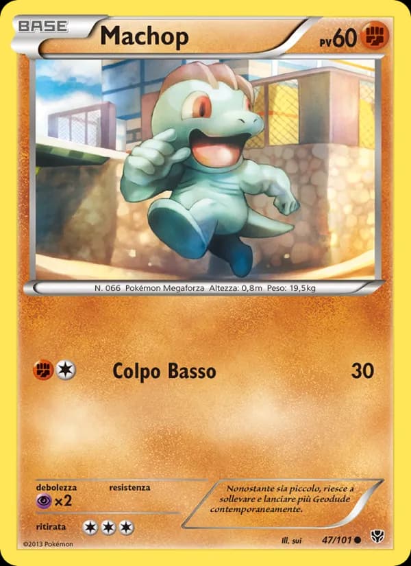 Machop card in Italian