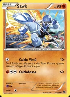 Sawk card in Italian