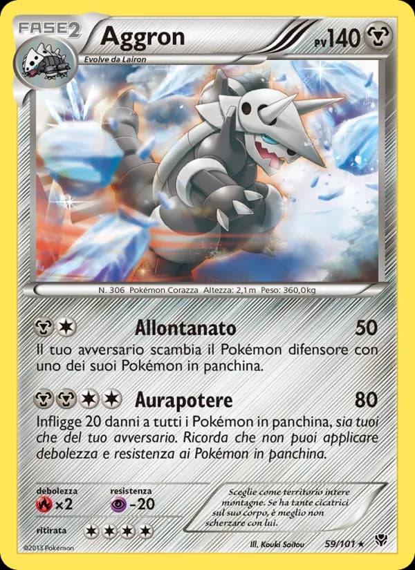 Aggron card in Italian
