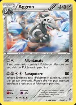 Aggron card in Italian