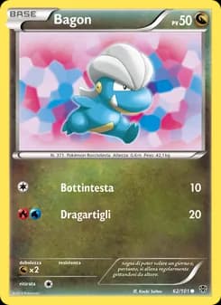 Bagon card in Italian