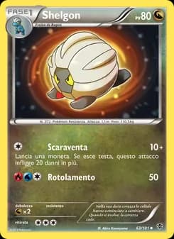 Shelgon card in Italian