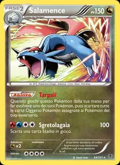 Salamence card in Italian