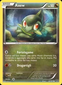 Axew card in Italian
