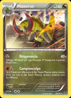 Haxorus card in Italian