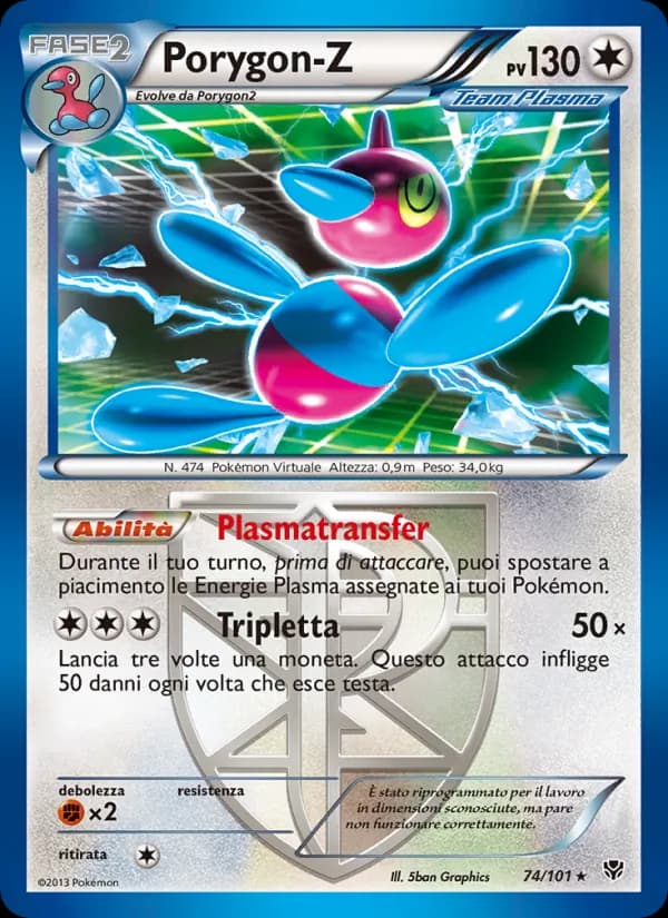 Porygon-Z card in Italian