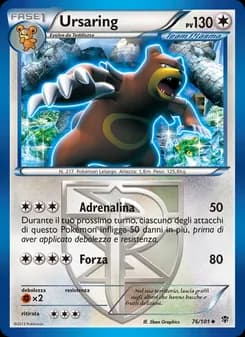 Ursaring card in Italian