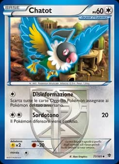 Chatot card in Italian
