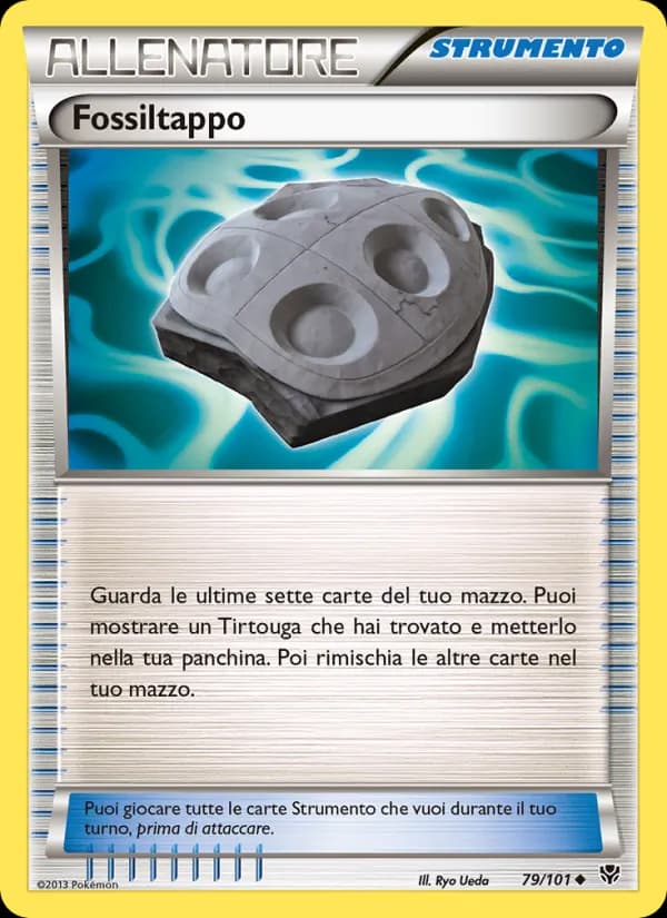 Fossiltappo card in Italian