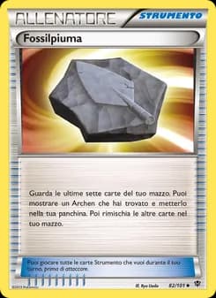 Fossilpiuma card in Italian