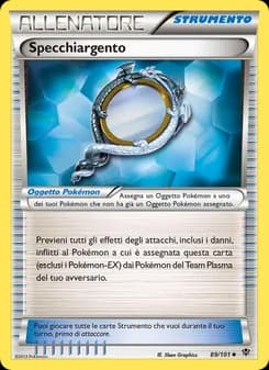 Specchiargento card in Italian