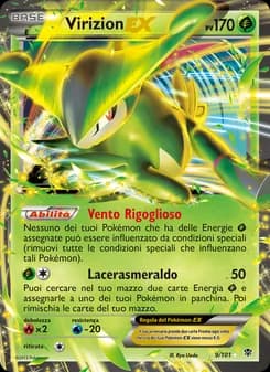 Virizion-EX card in Italian