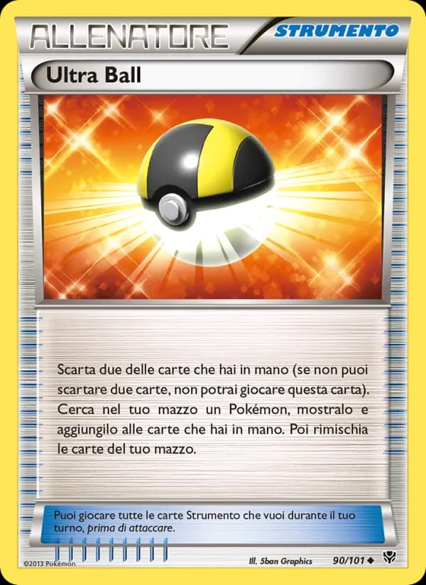 Ultra Ball card in Italian