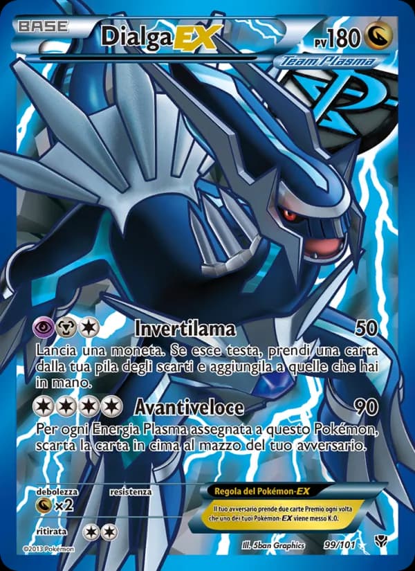 Dialga-EX card in Italian