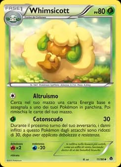 Whimsicott card in Italian