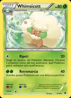 Whimsicott card in Italian
