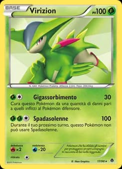 Virizion card in Italian