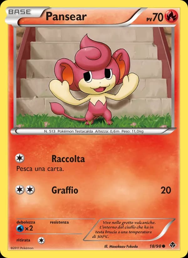 Pansear card in Italian