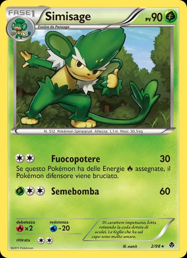 Simisage card in Italian