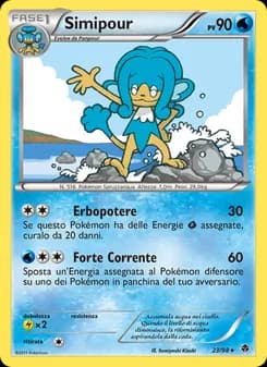Simipour card in Italian