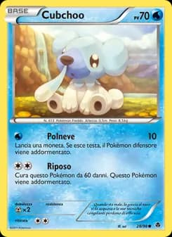 Cubchoo card in Italian