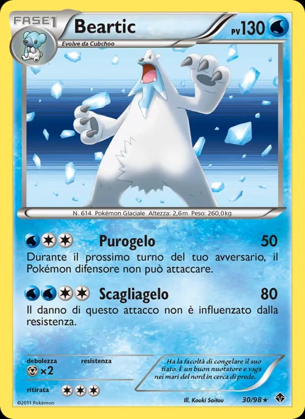 Beartic card in Italian