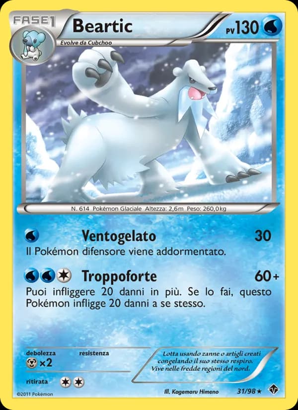 Beartic card in Italian