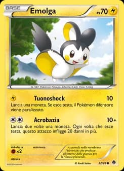 Emolga card in Italian