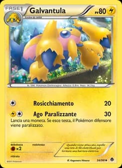 Galvantula card in Italian
